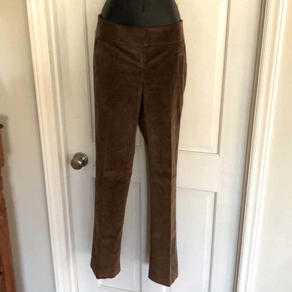 Bebe slacks boot cut soft brown sz8